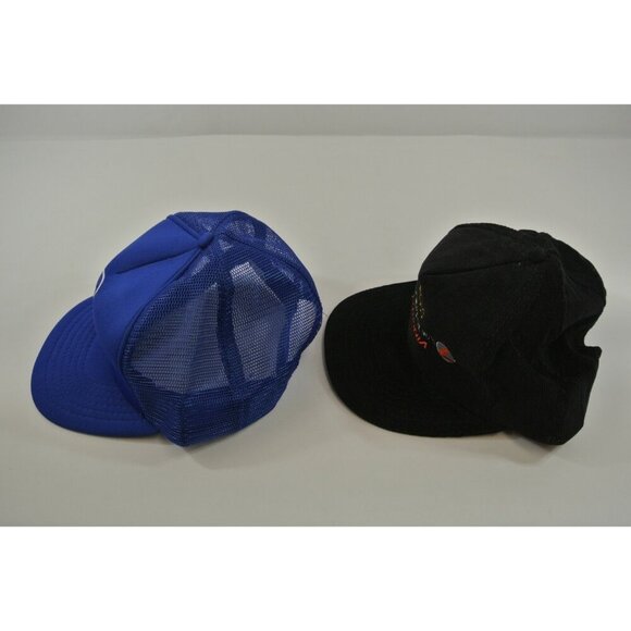 Wesco Lithonia Lot of 2 Hats Caps Snapback Blue Black Canada Cap Wilson 1990s - Picture 6 of 12
